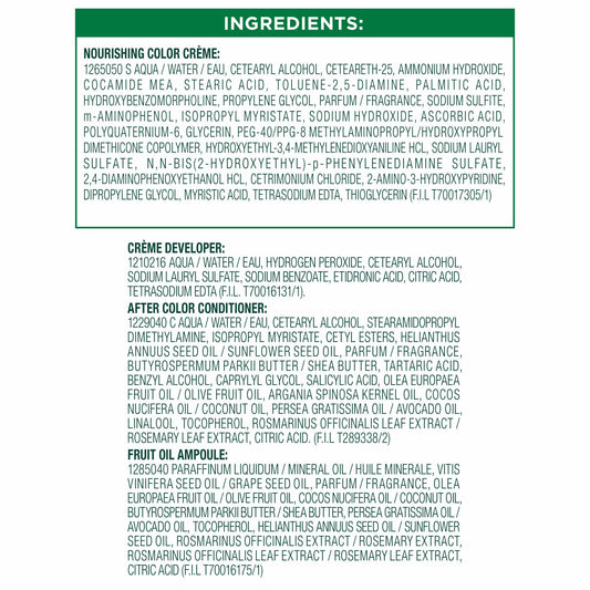 Garnier Nutrisse Nourishing Hair Color Creme with Five Oils - 10 Black (Licorice)