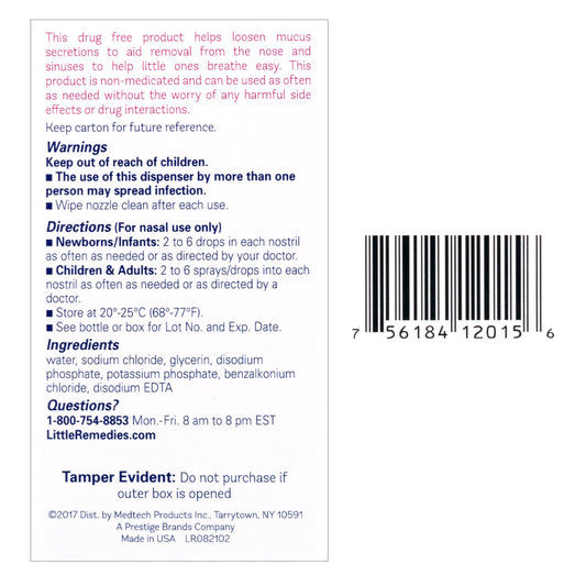 Little Remedies Saline Spray and Drops