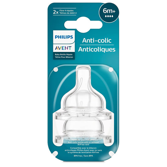 Avent Fast Flow Nipples - 6M+