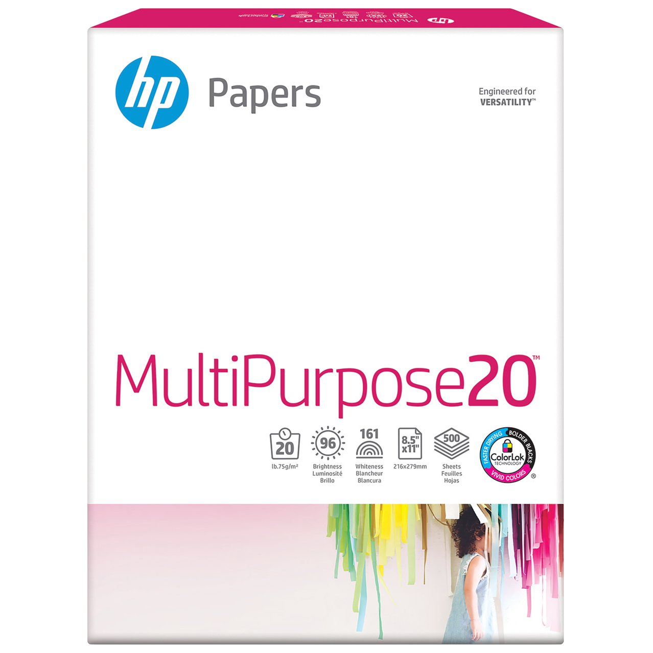 HP MultiPurpose20 Paper, 500 Ct