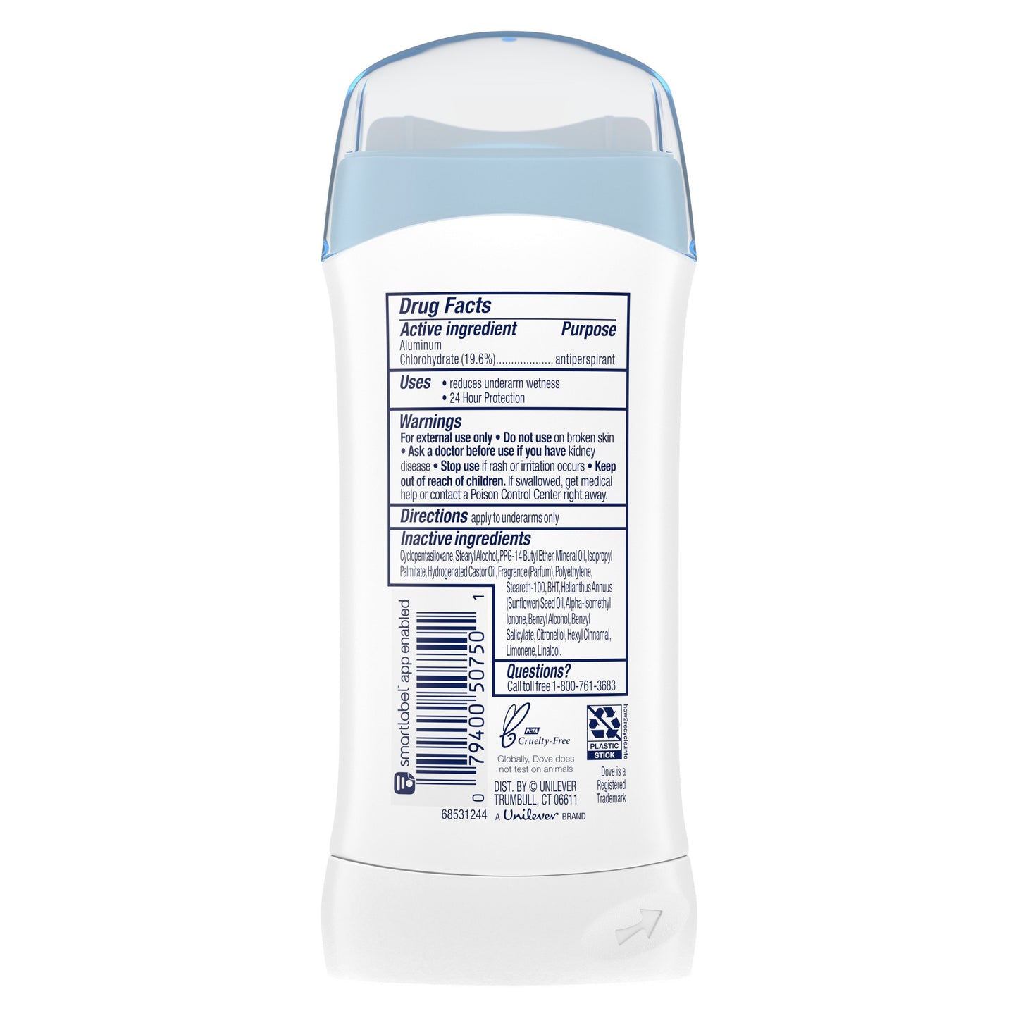 Dove Invisible Solid Antiperspirant Deodorant - Fresh