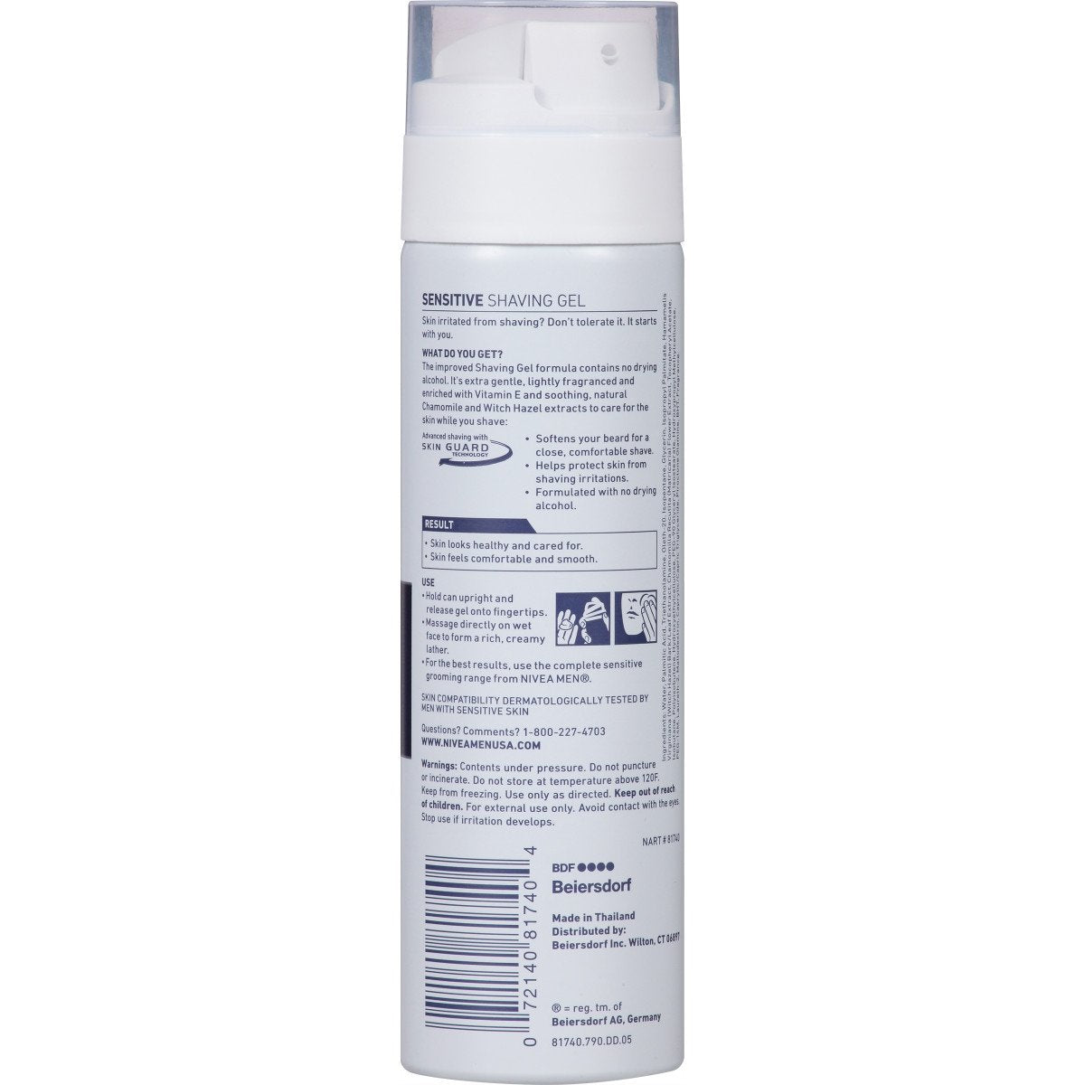 NIVEA Men Sensitive Shaving Gel Aerosol Can