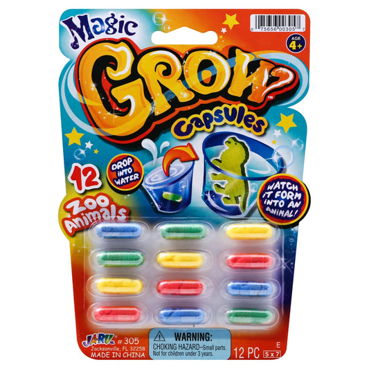 Ja-Ru Magic Grow Capsules Zoo Animals