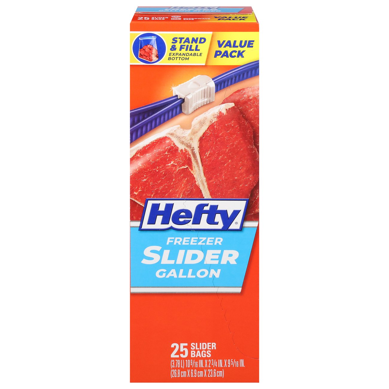 Hefty Slider Gallon Freezer Bags