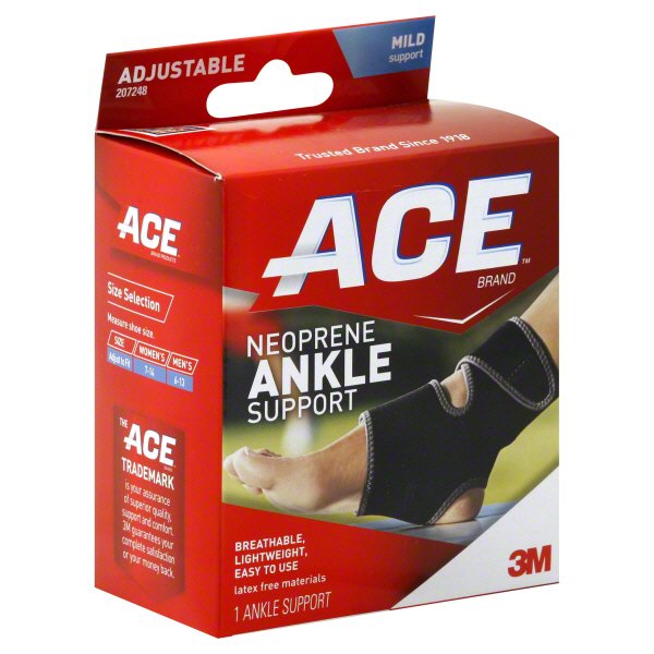 Ace Mild Adjustable Neoprene Ankle Support