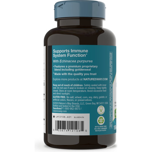Nature's Way Echinacea Goldenseal Immune Support Capsules