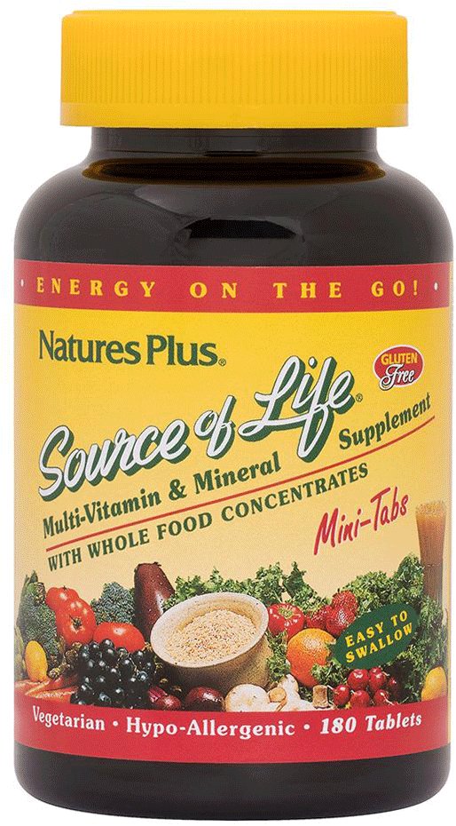 NaturesPlus Source of Life Multi-Vitamin & Mineral Mini Tablets