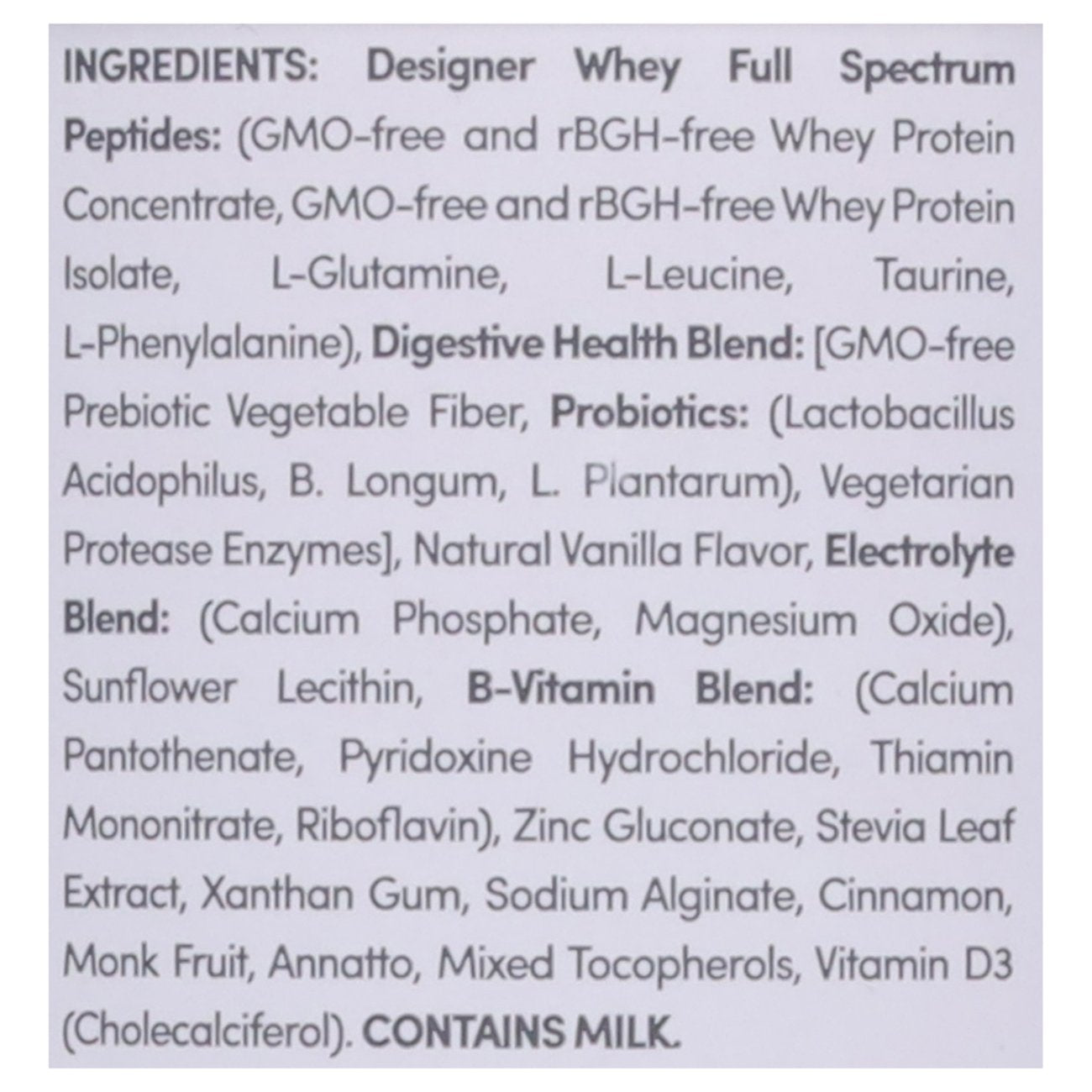 Designer Wellness Designer Whey 20g Protein Powder - French Vanilla