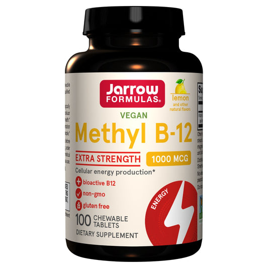 Jarrow Formulas Methyl B-12 Chewable Tablets - Lemon