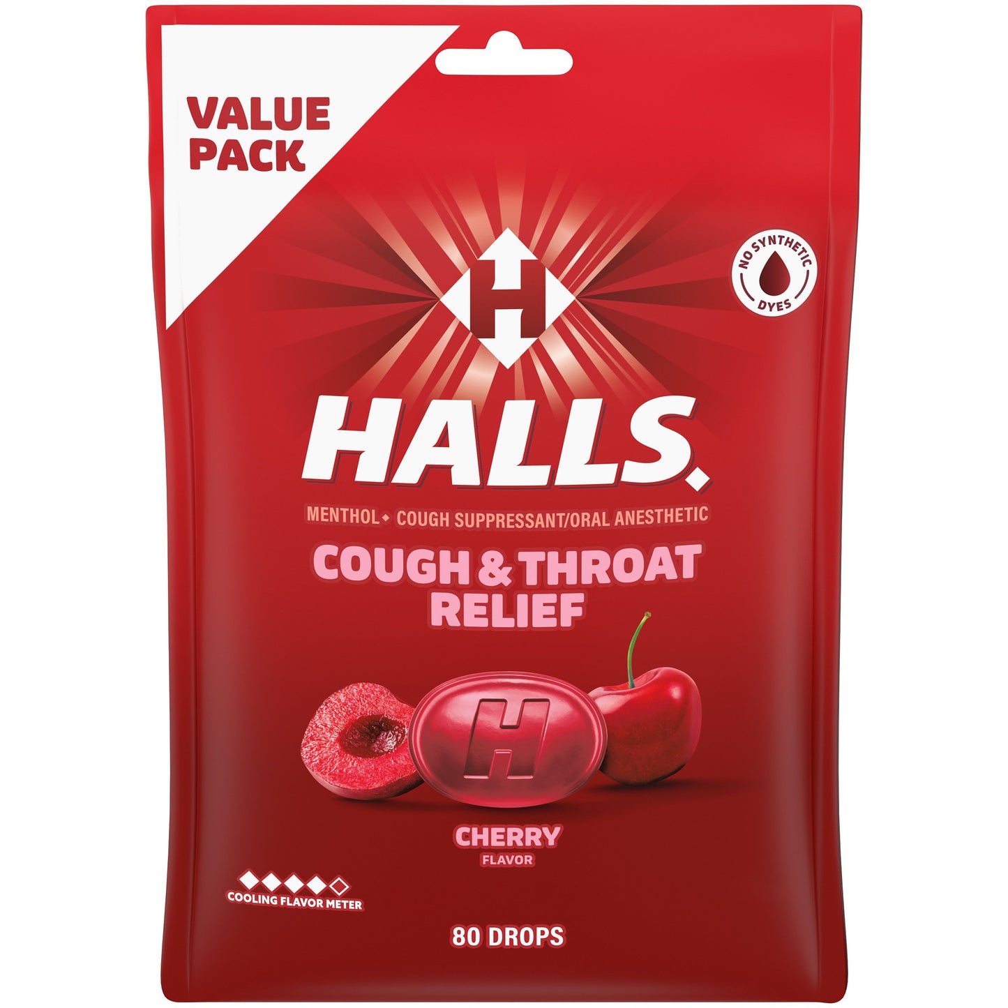 Halls Cherry Cough Drops