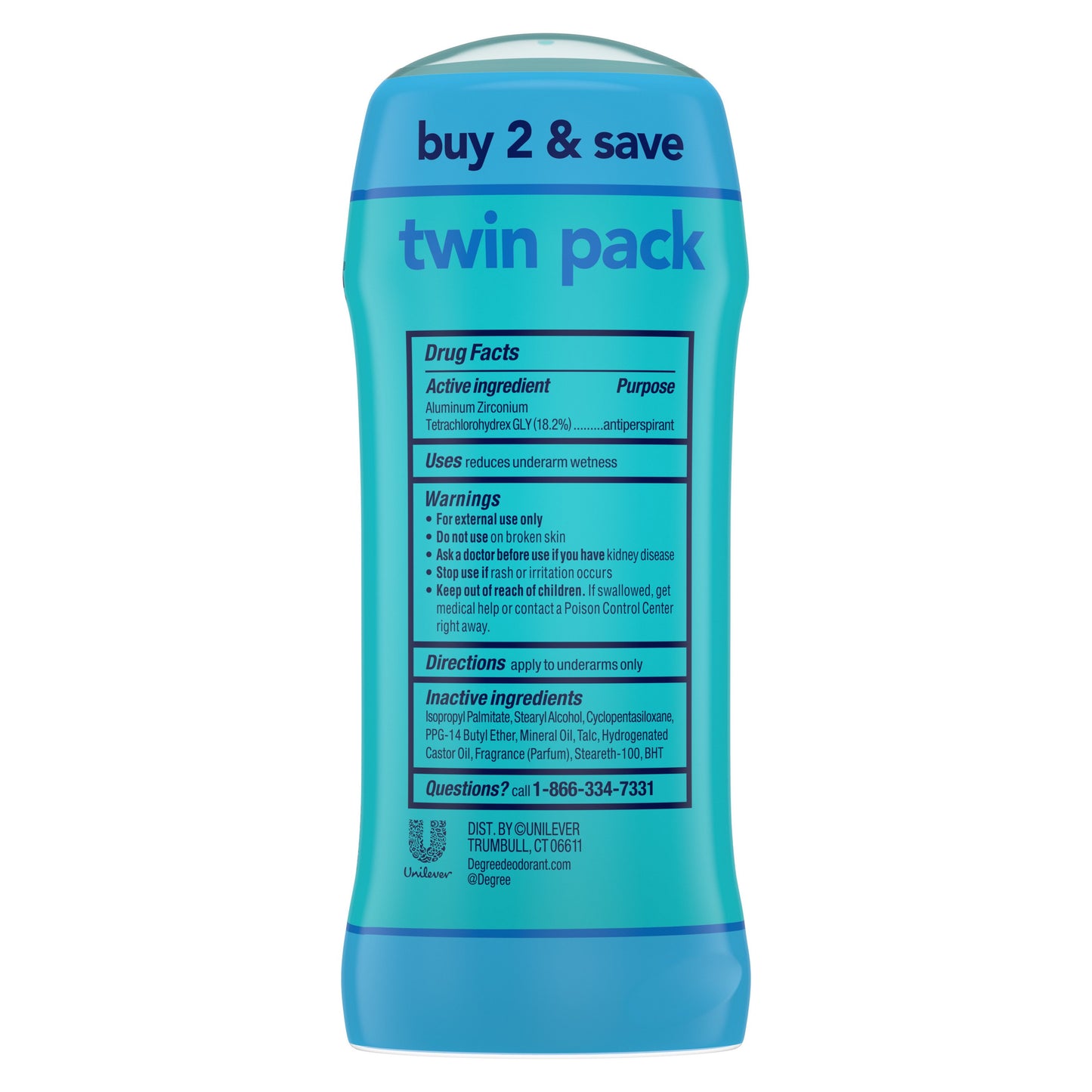 Degree 48 Hr Antiperspirant Deodorant - Shower Clean, 2.6 oz