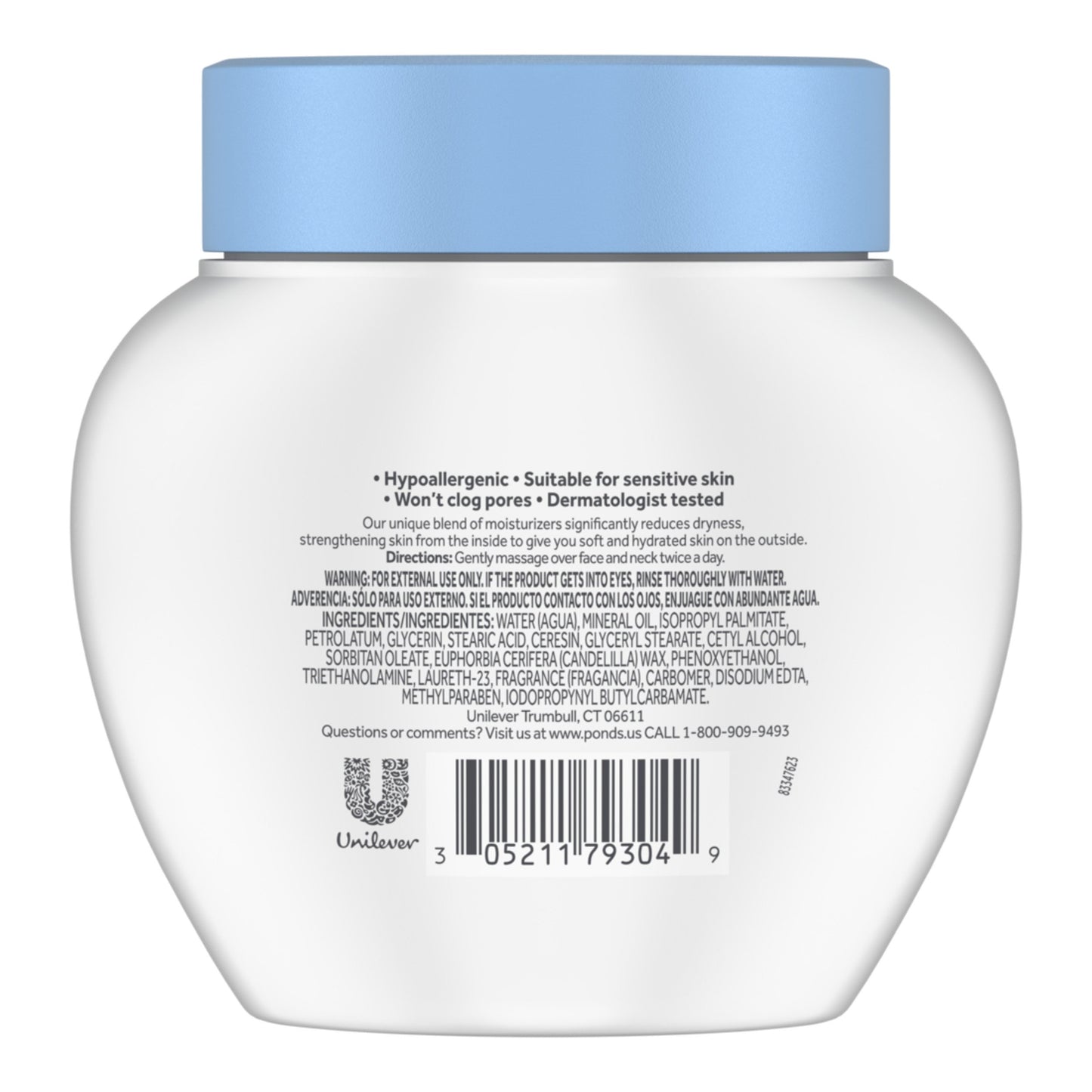Pond's Dry Skin Moisturizing Face Cream for Deep Hydration