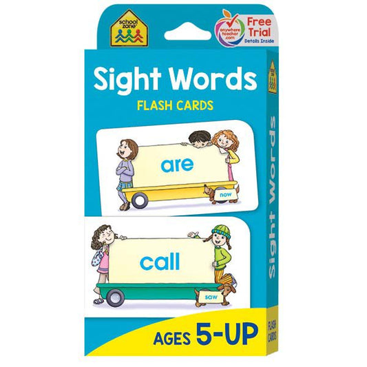 School Zone Sight Words Flash Cards