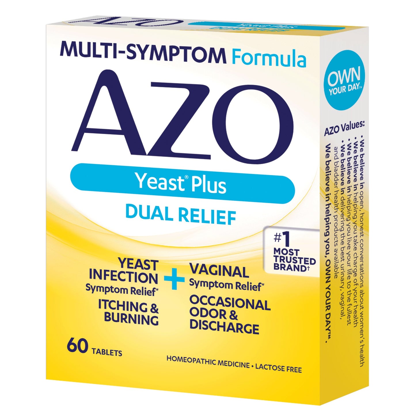 Azo Yeast Plus Yeast Infection Relief Tablets