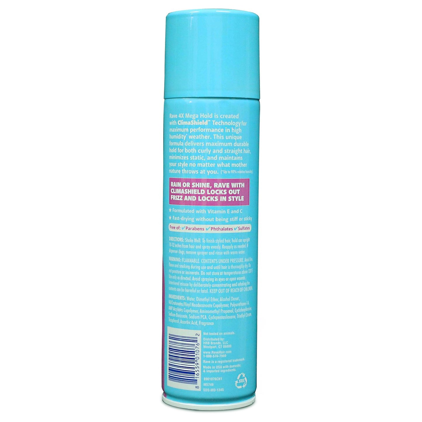 Rave 4X Mega Hold Scented Hair Spray