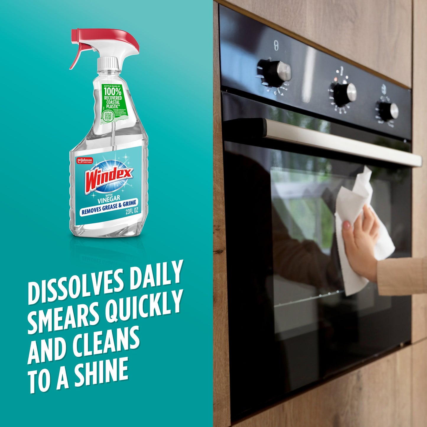 Windex with Vinegar Glass Cleaner Spray Bottle