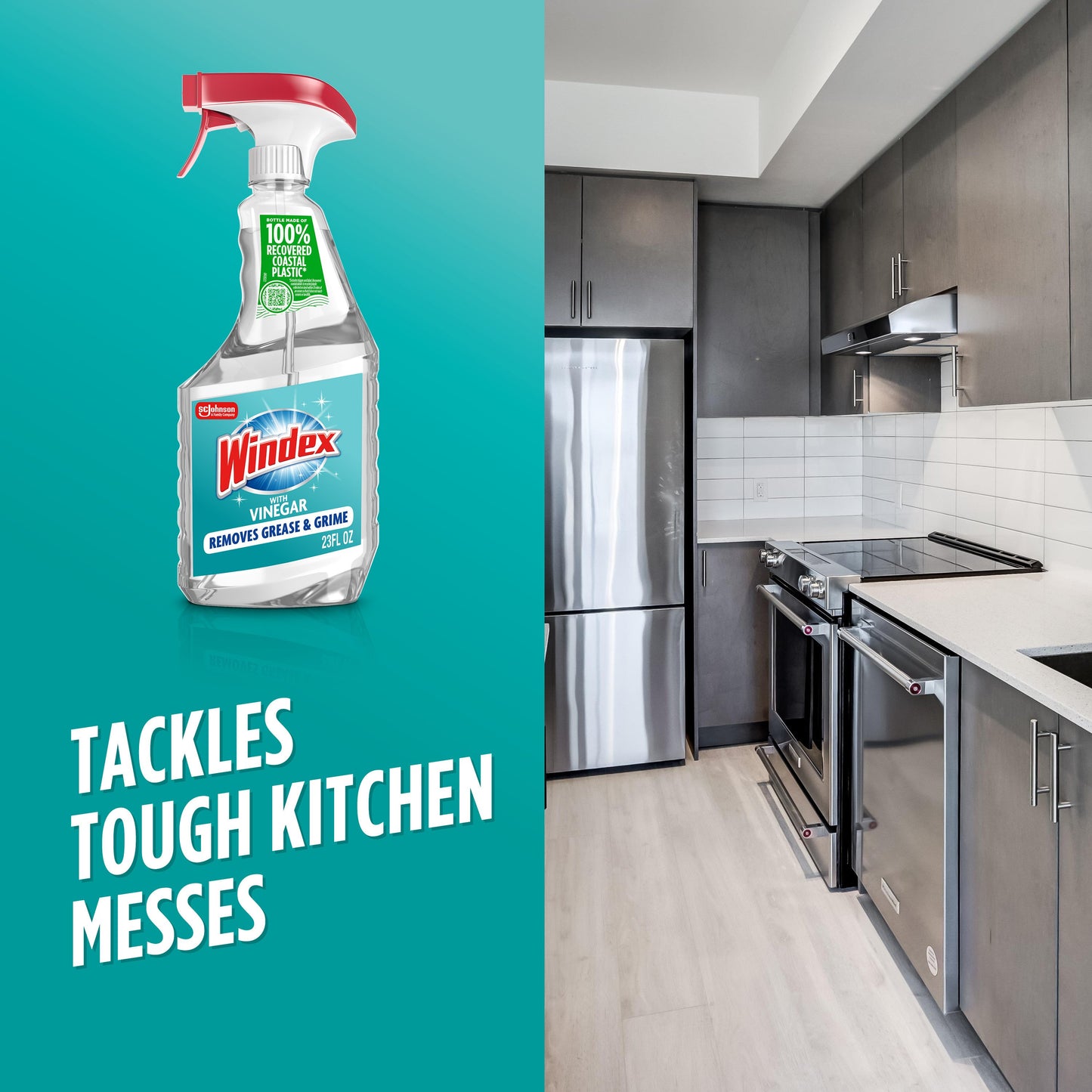 Windex with Vinegar Glass Cleaner Spray Bottle