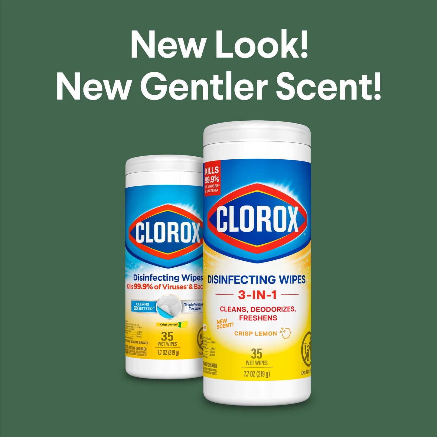 Clorox Disinfecting Bleach Free Cleaning Wipes - Crisp Lemon