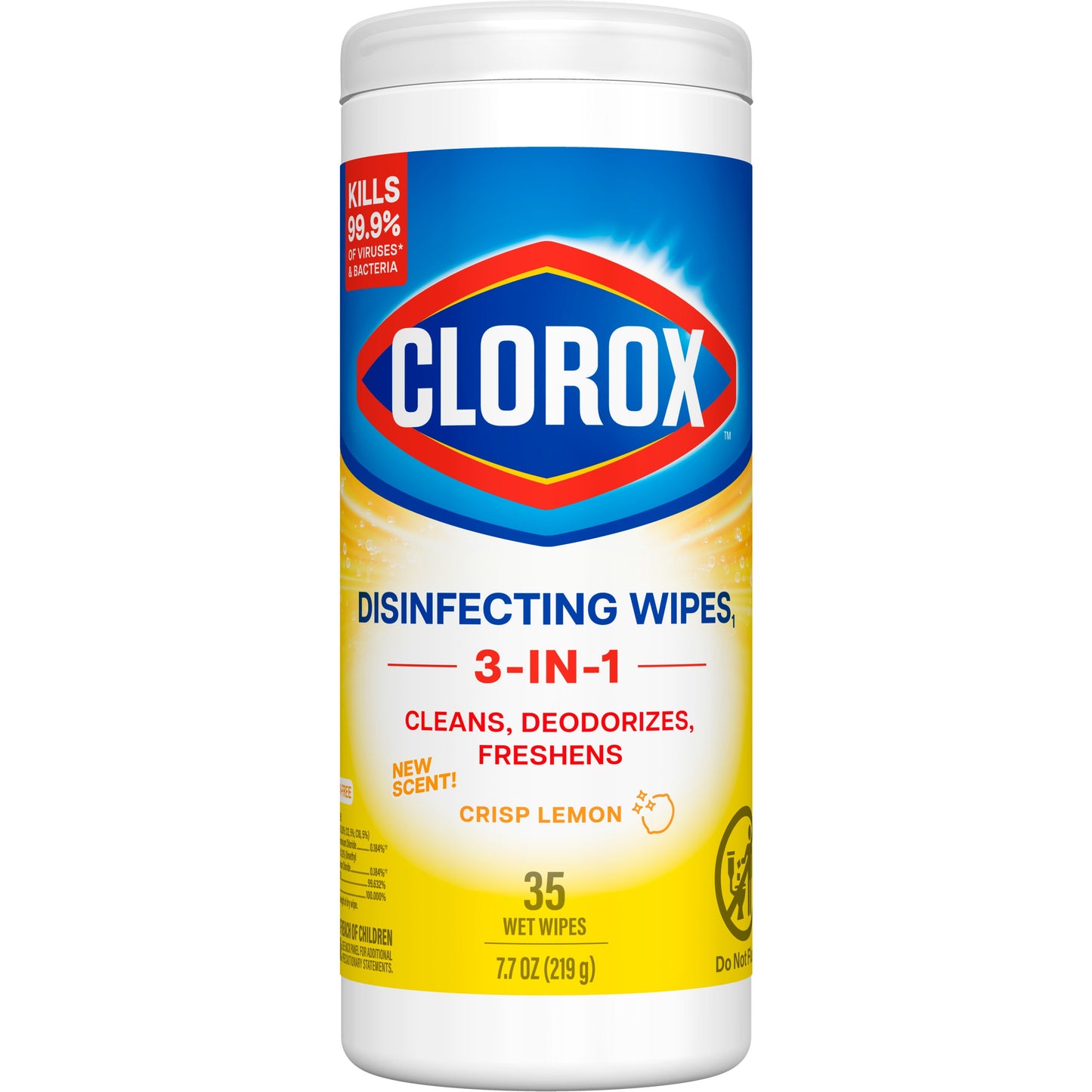 Clorox Disinfecting Bleach Free Cleaning Wipes - Crisp Lemon