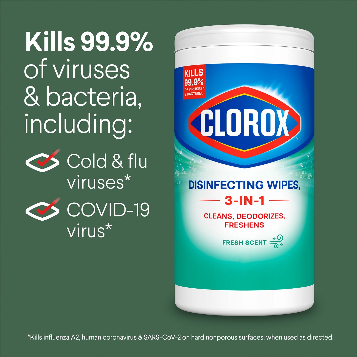 Clorox Disinfecting Bleach Free Cleaning Wipes - Fresh Scent