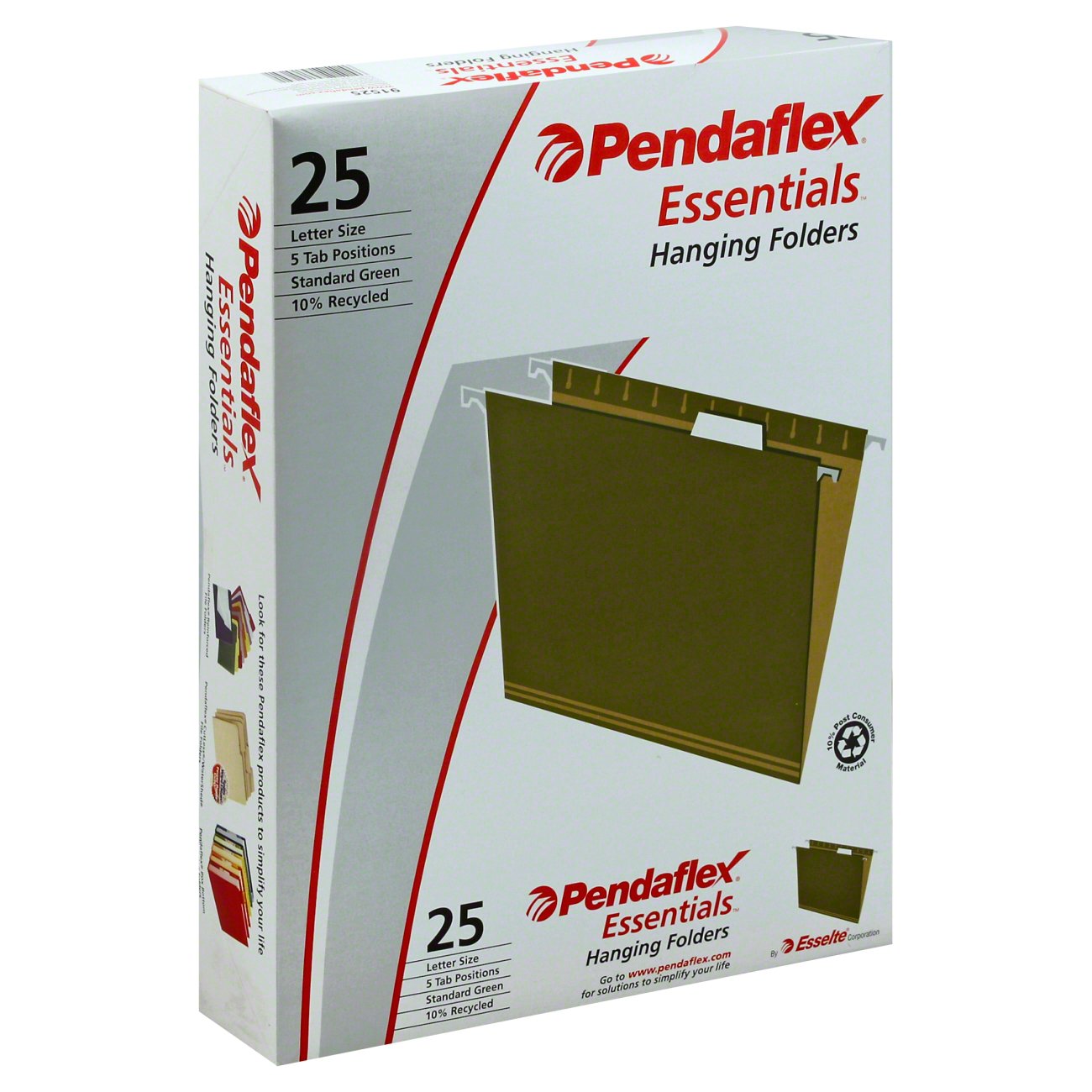 Esselte Pendaflex Essentials Hanging Folders - Green