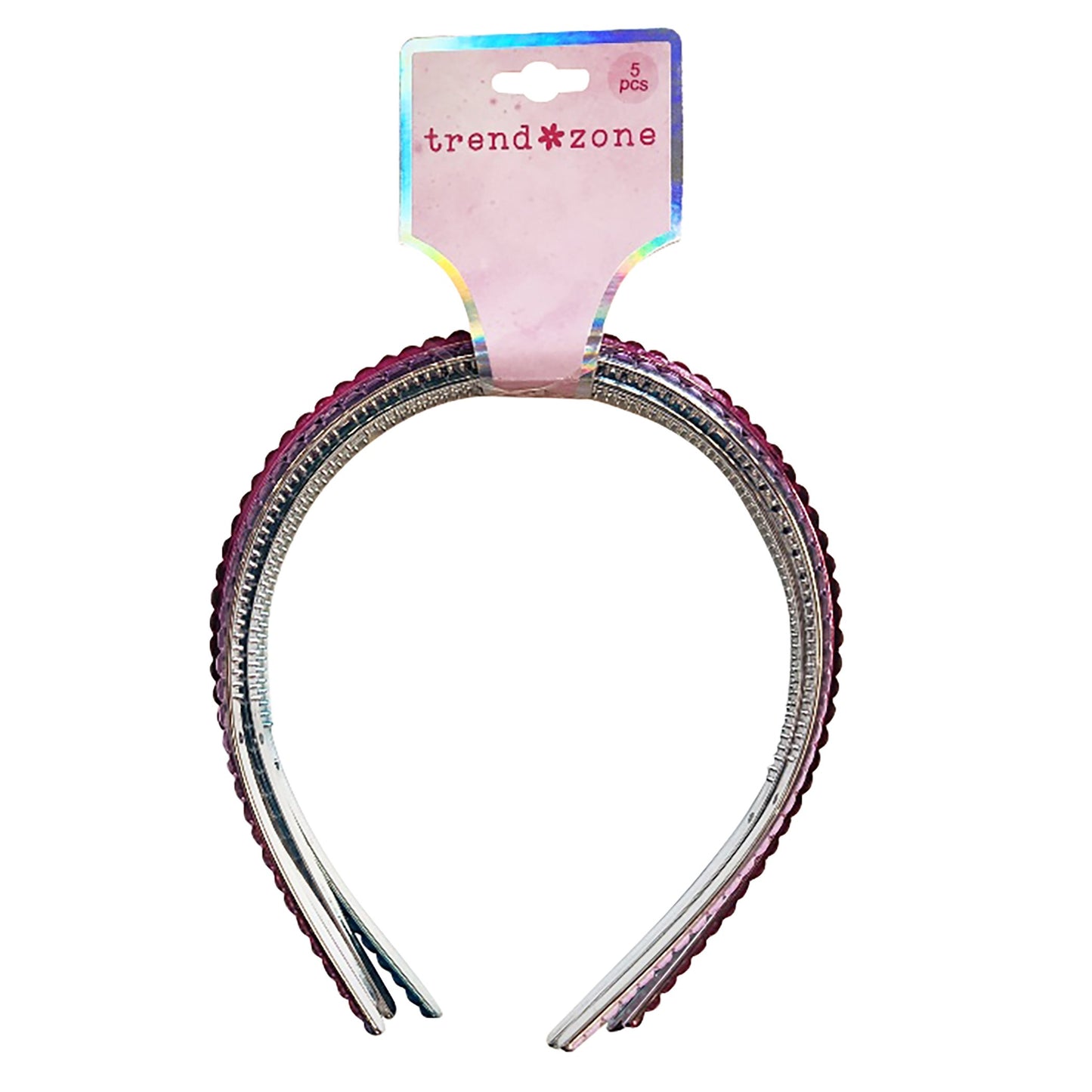 Trend Zone Faceted Jelly Plastic Hair Headbands