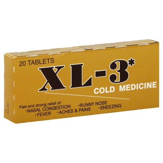XL 3 Cold Medicine Tablets