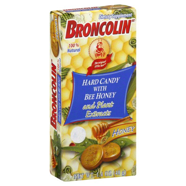Broncolin Bee Honey & Plant Extracts Hard Candy
