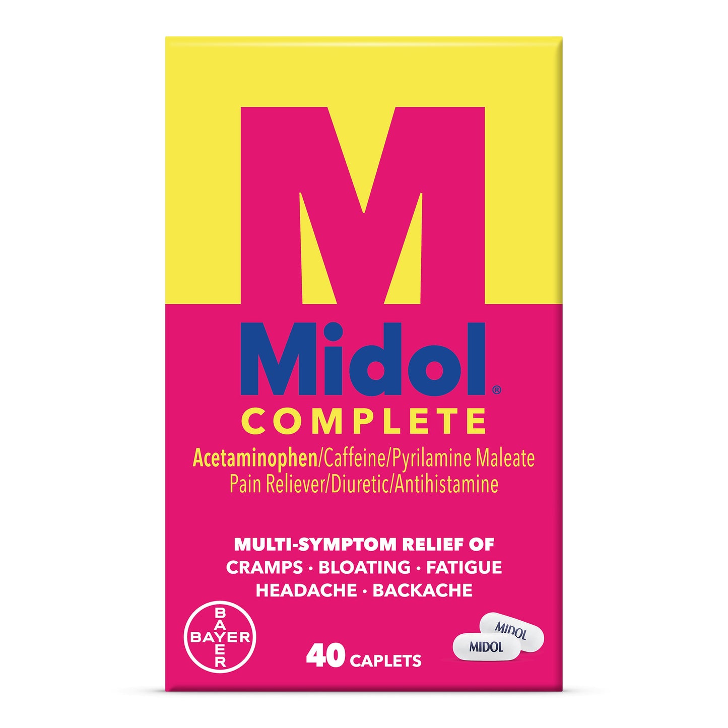Midol Complete Maximum Strength Multi-Symptom Relief Caplets