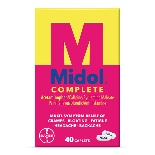 Midol Complete Maximum Strength Multi-Symptom Relief Caplets