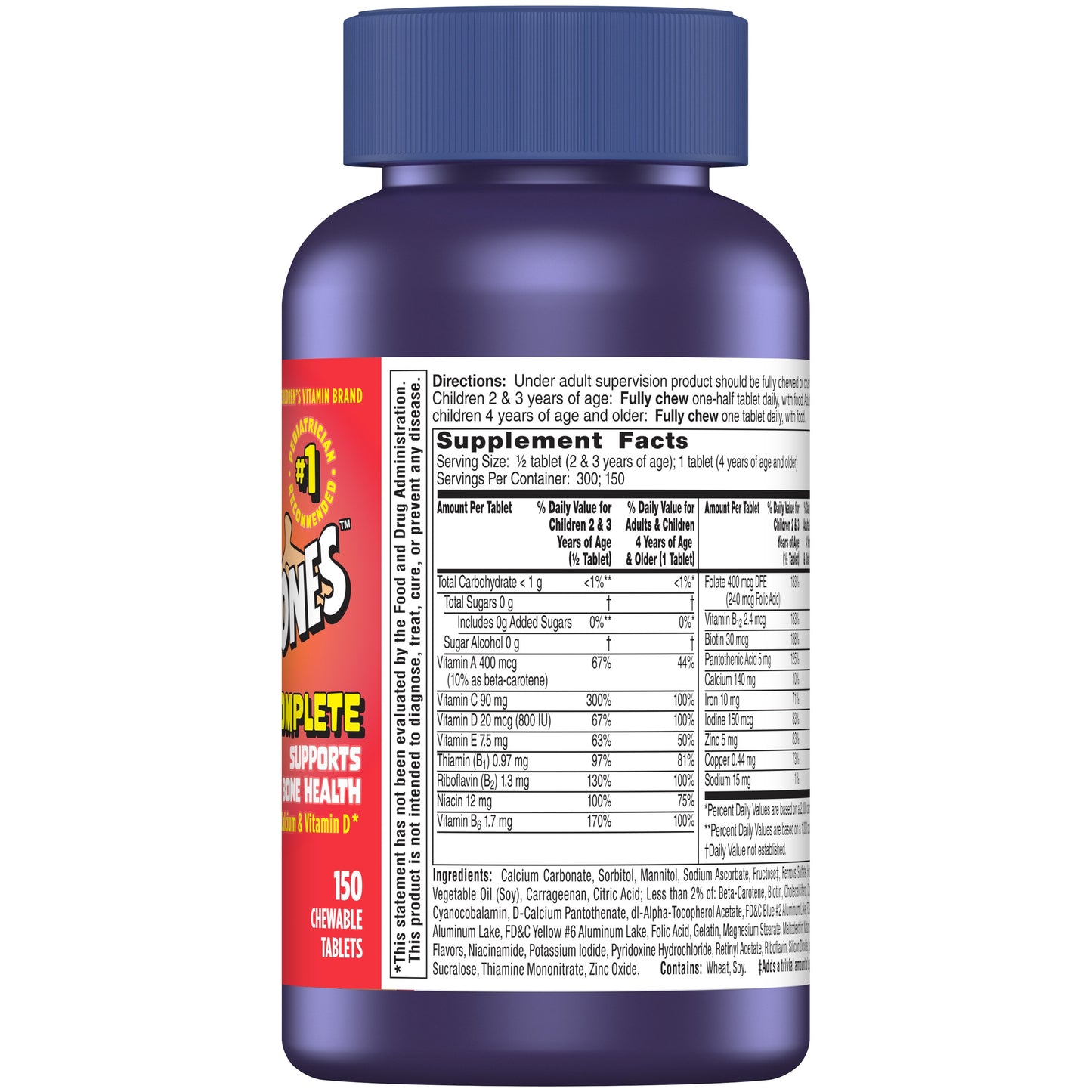 Flintstones Children's Complete Multivitamin Chewable Tablets