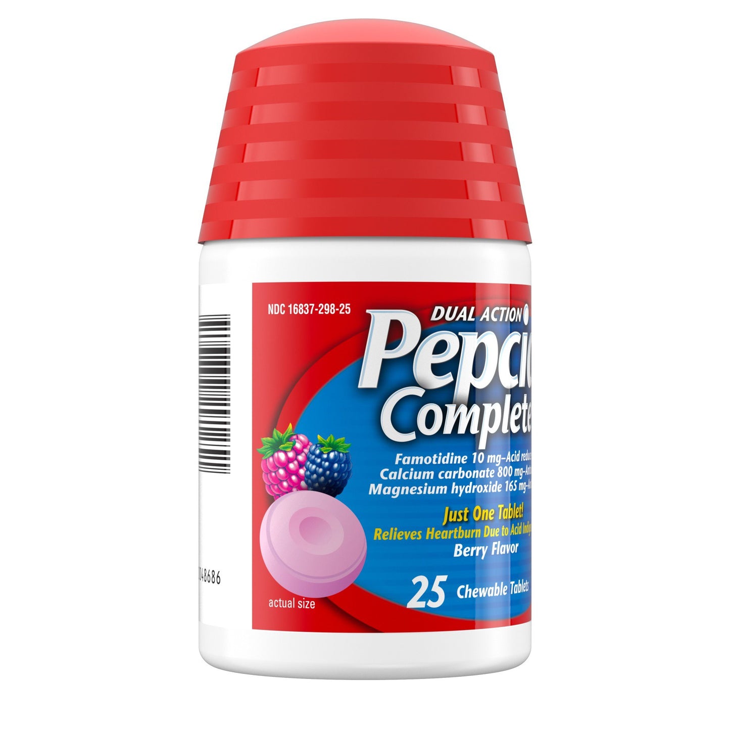 Pepcid Complete Acid Reducer + Antacid Chewable Tablets - Berry
