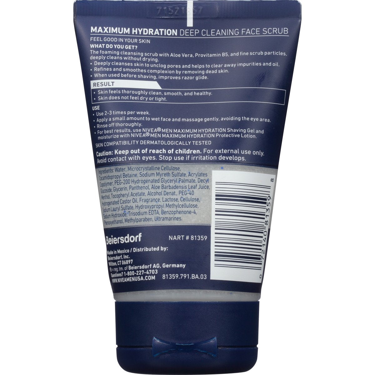 NIVEA Men Maximum Hydration Deep Cleaning Face Scrub