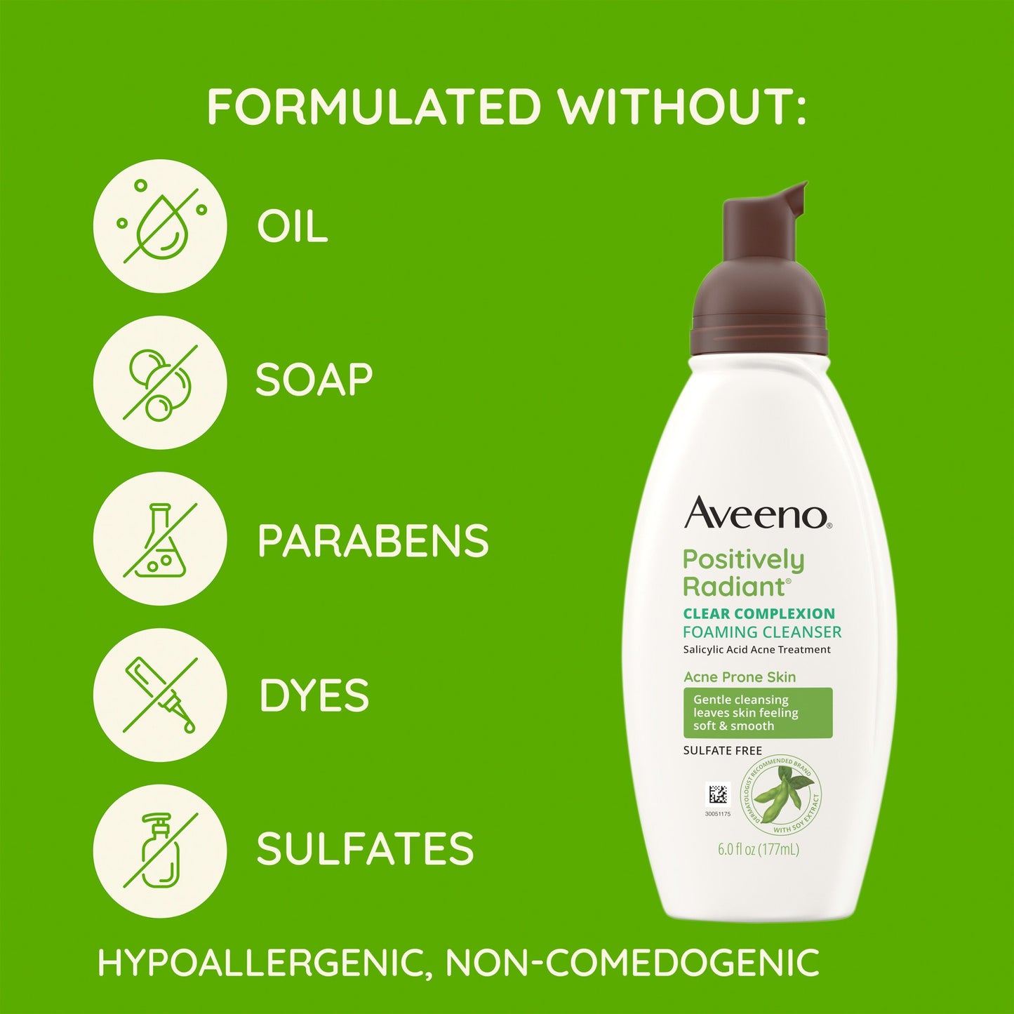 Aveeno Positively Radiant Clear Complexion Foaming Cleanser