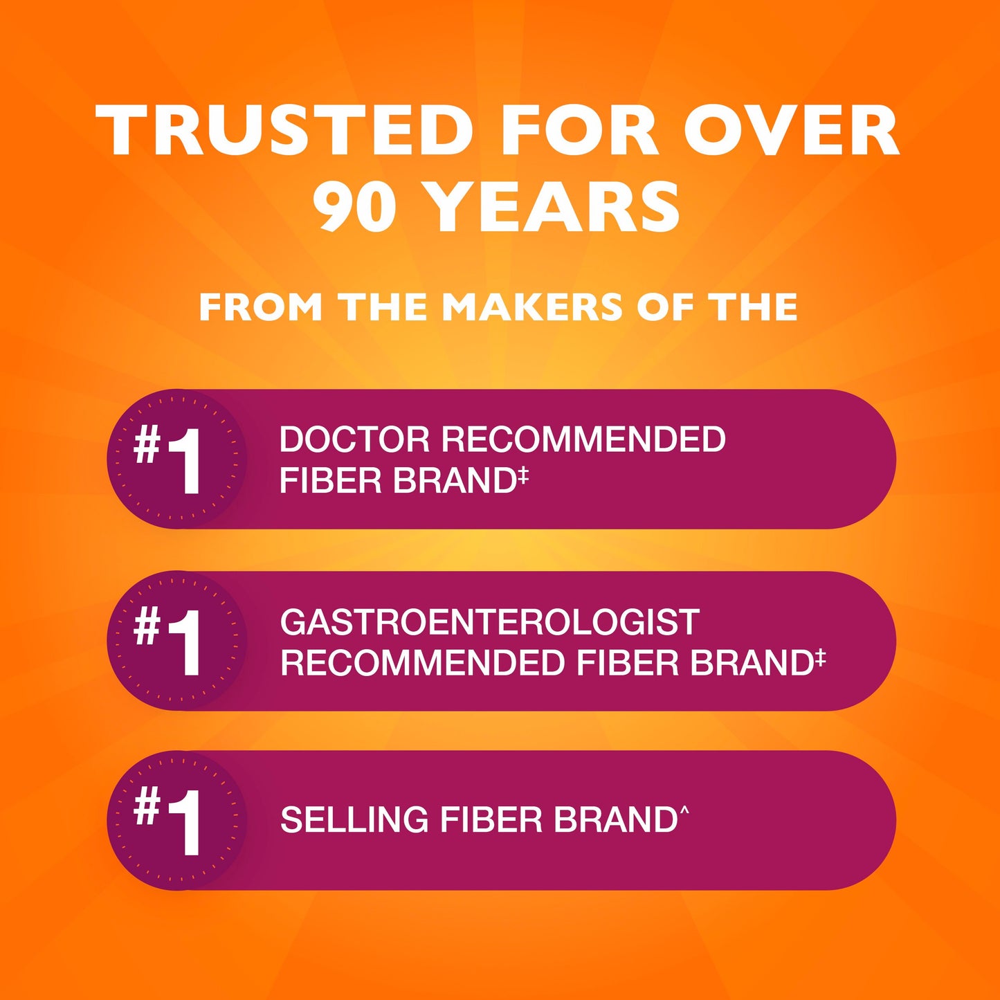 Metamucil Fiber Capsules, 3-in-1 Psyllium Husk Fiber, Daily Fiber Supplement