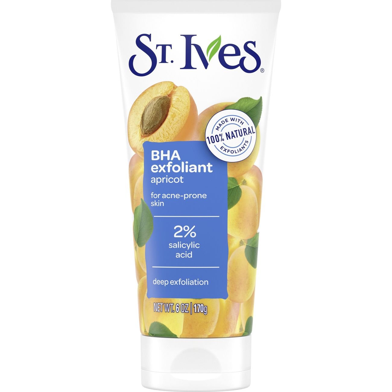 St. Ives BHA Exfoliant Apricot Face Scrub for Acne Prone Skin