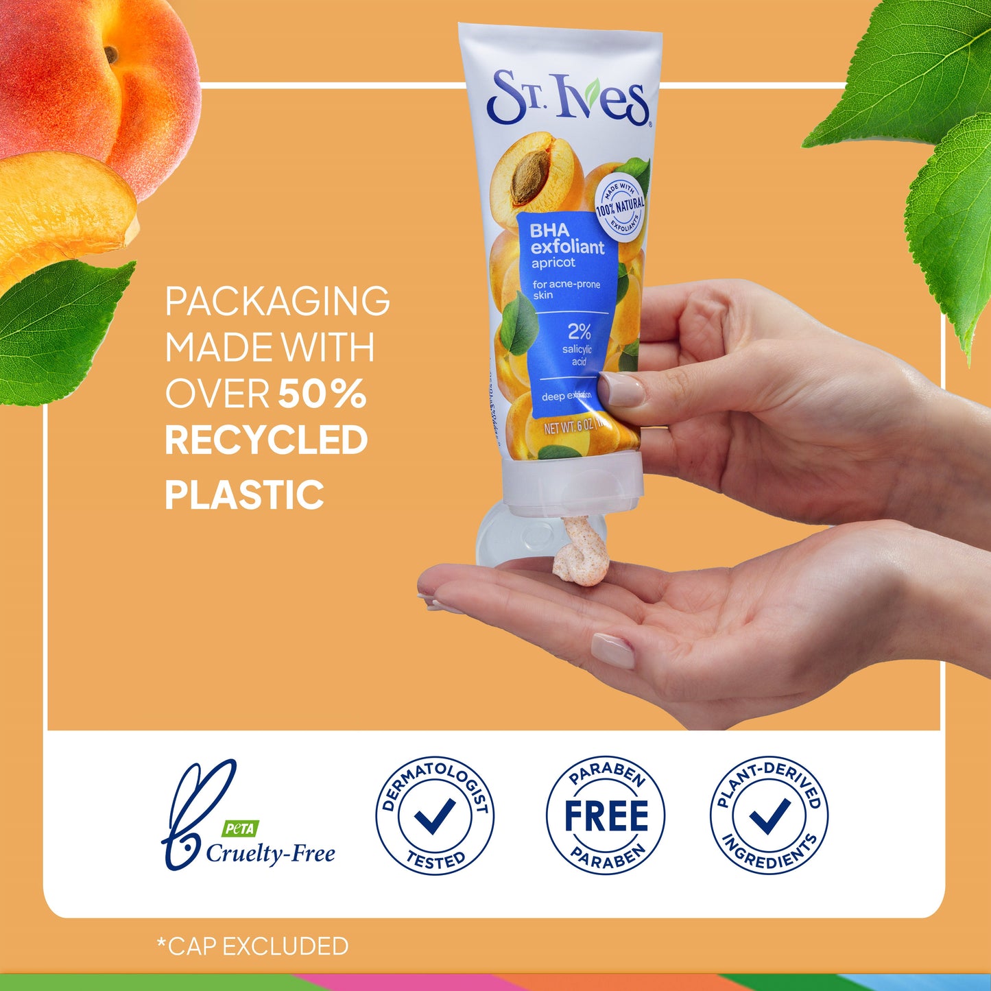 St. Ives BHA Exfoliant Apricot Face Scrub for Acne Prone Skin