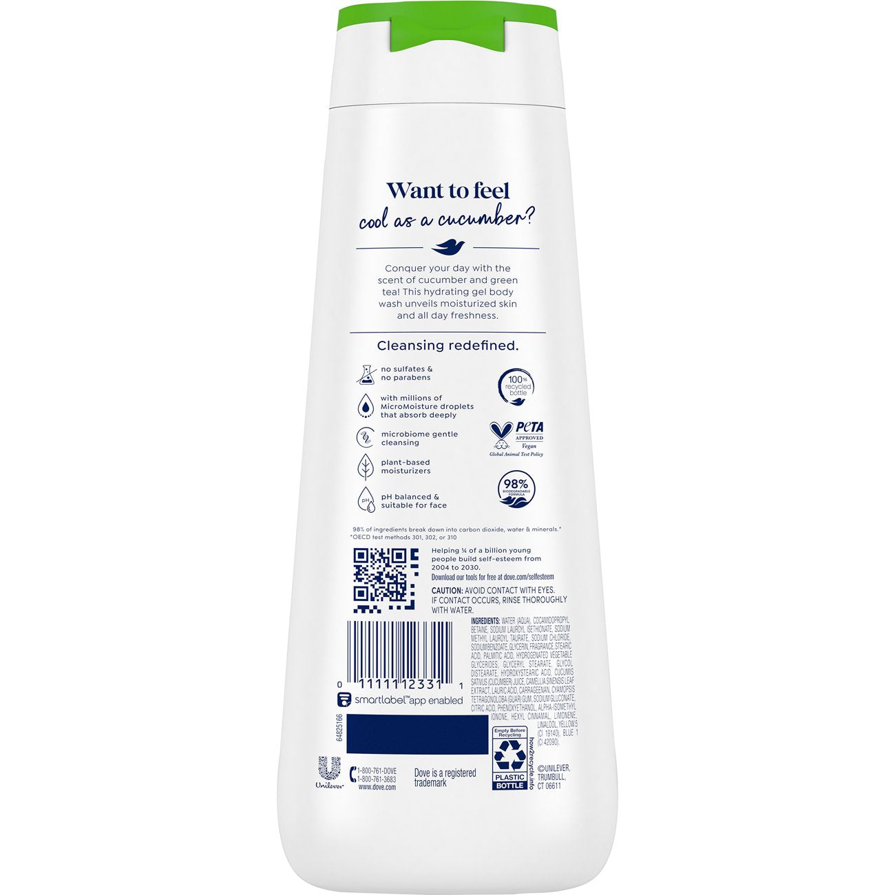 Dove Refresh Body Wash - Cucumber and Green Tea
