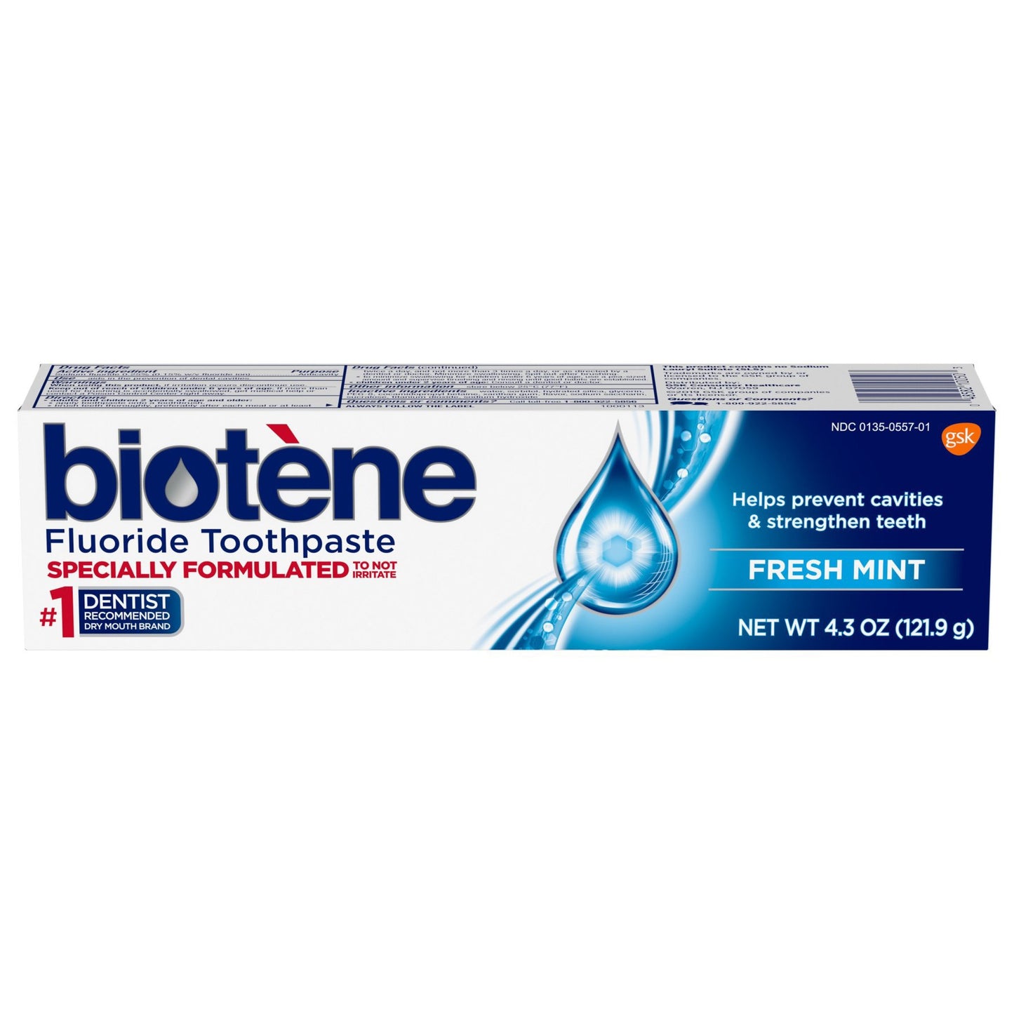 Biotene Fluoride Toothpaste for Dry Mouth Symptoms and Bad Breath, Fresh Mint