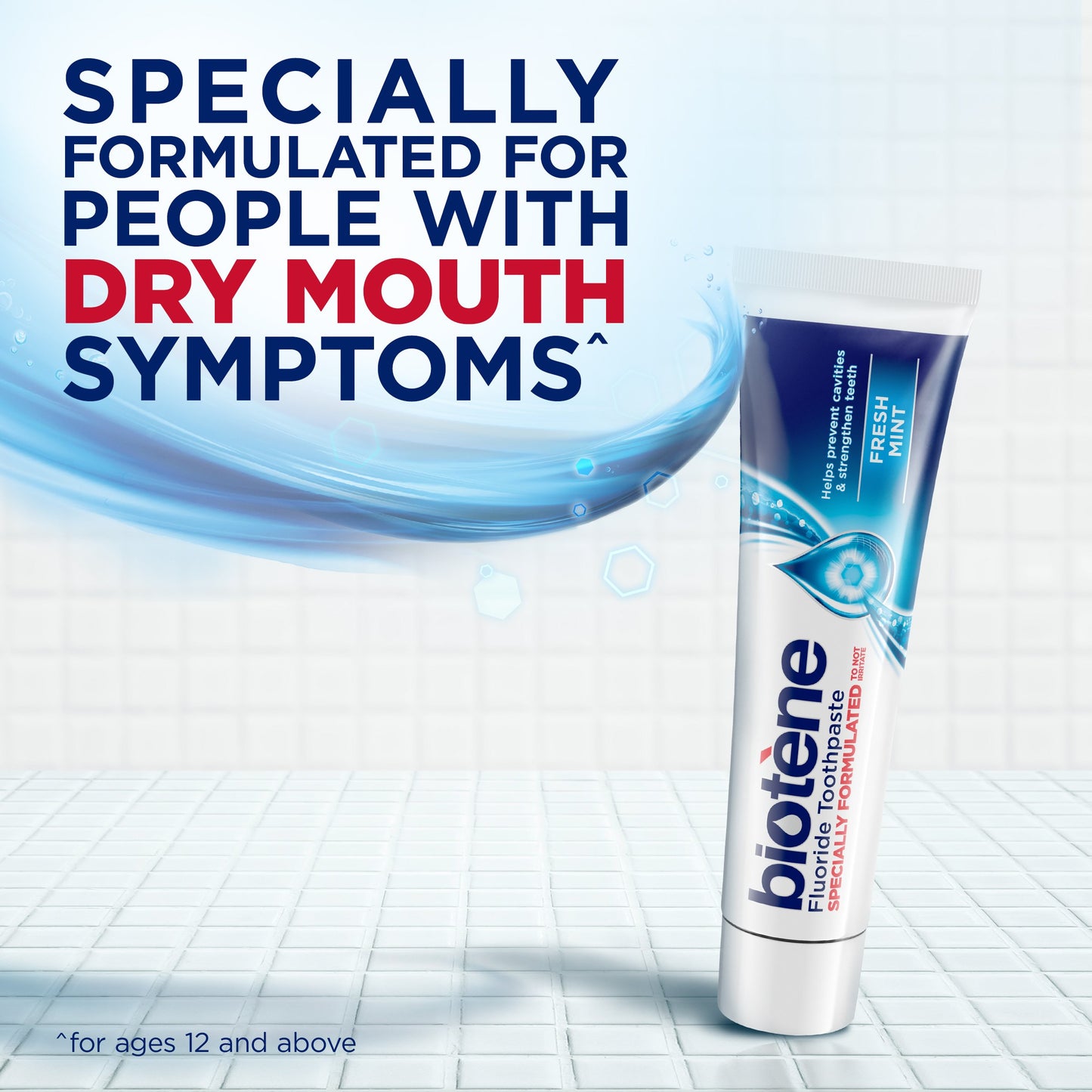 Biotene Fluoride Toothpaste for Dry Mouth Symptoms and Bad Breath, Fresh Mint