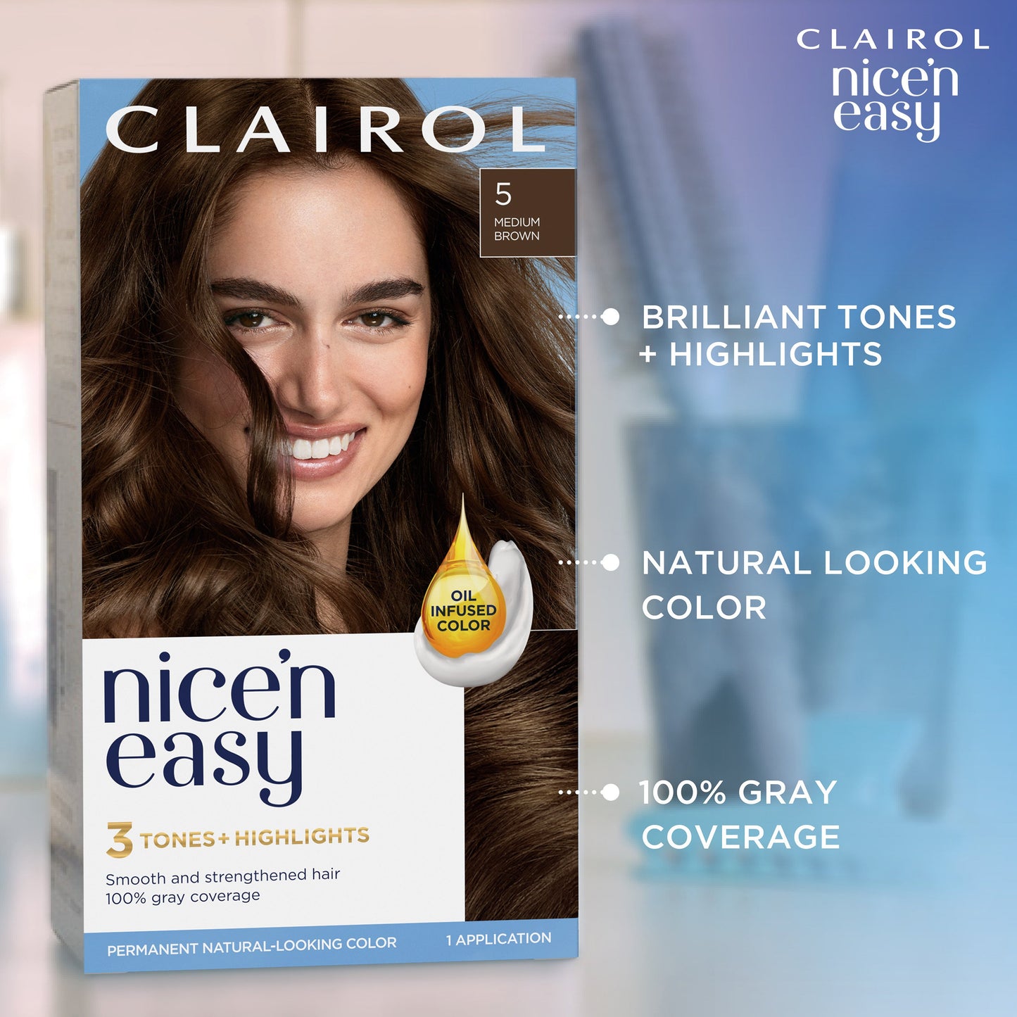 Clairol Nice 'N Easy Permanent Hair Color - 6G Light Golden Brown