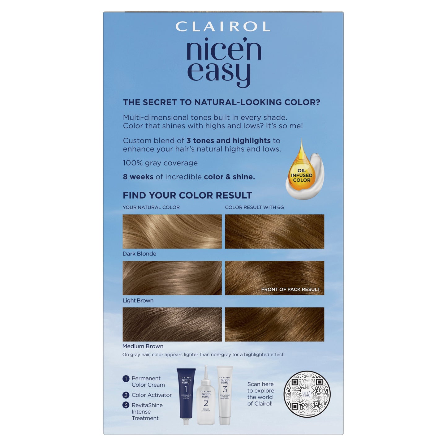 Clairol Nice 'N Easy Permanent Hair Color - 6G Light Golden Brown