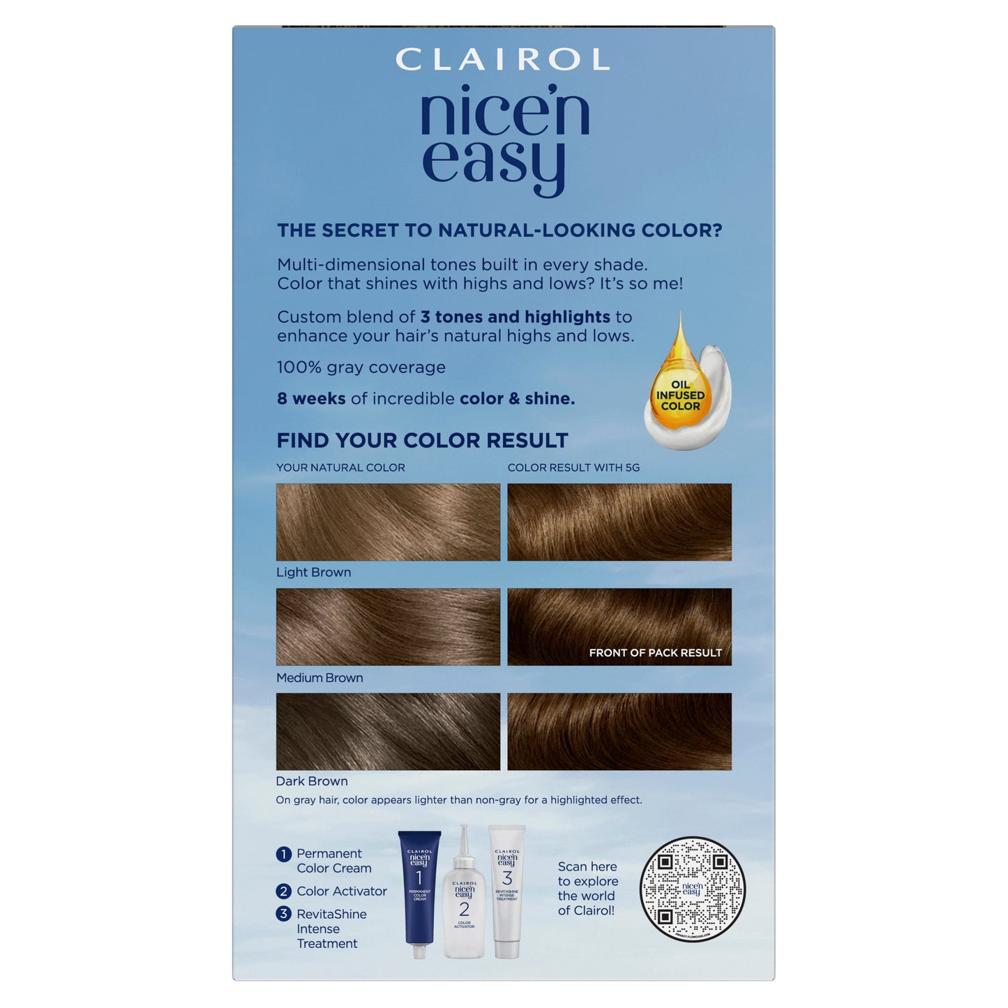 Clairol Nice 'N Easy Permanent Hair Color - 5G Medium Golden Brown
