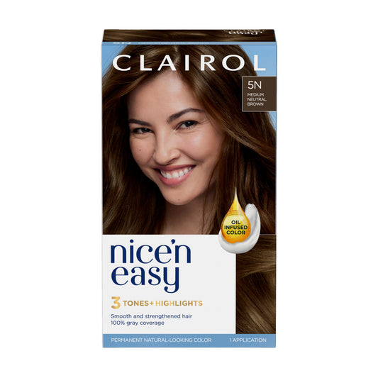 Clairol Nice 'N Easy Permanent Hair Color - 5 Medium Neutral Brown