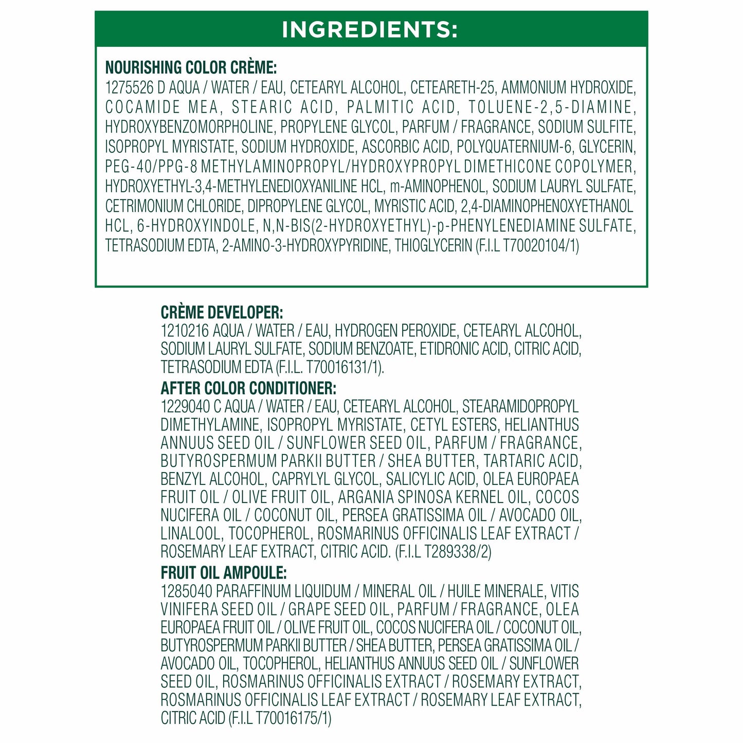 Garnier Nutrisse Nourishing Hair Color Creme - 30 Darkest Brown
