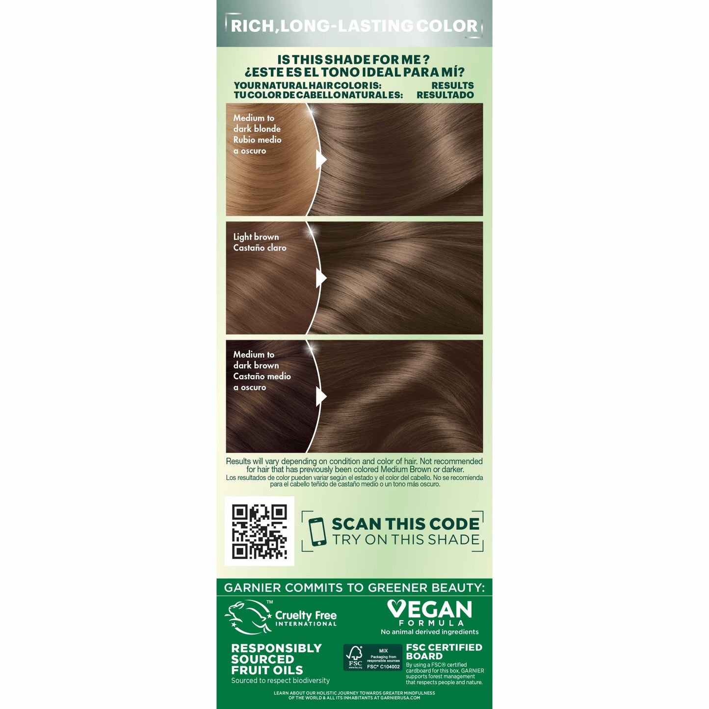 Garnier Nutrisse Nourishing Hair Color Creme - 61 Light Ash Brown (Iced Coffee)