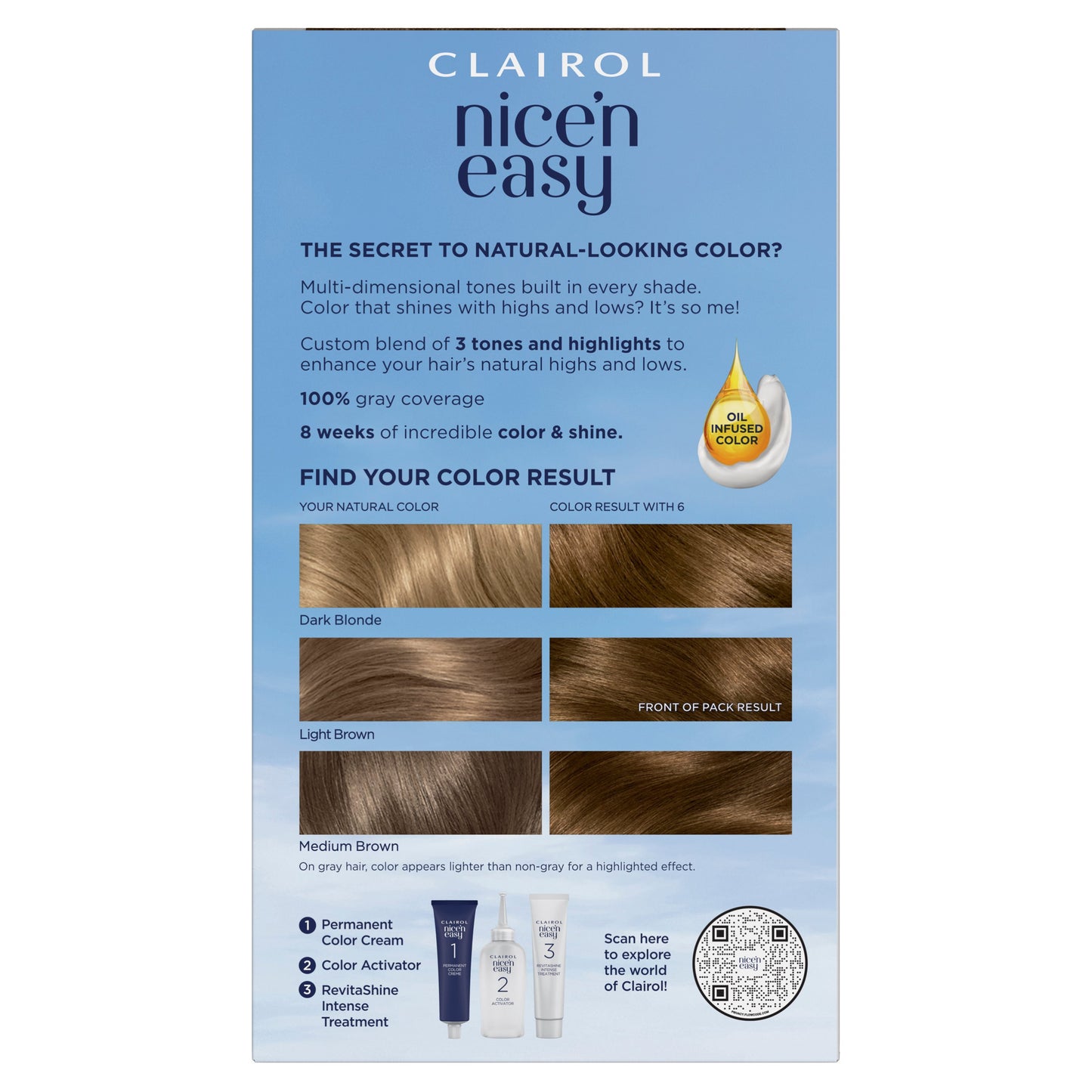 Clairol Nice 'N Easy Permanent Hair color - 6 Light Brown
