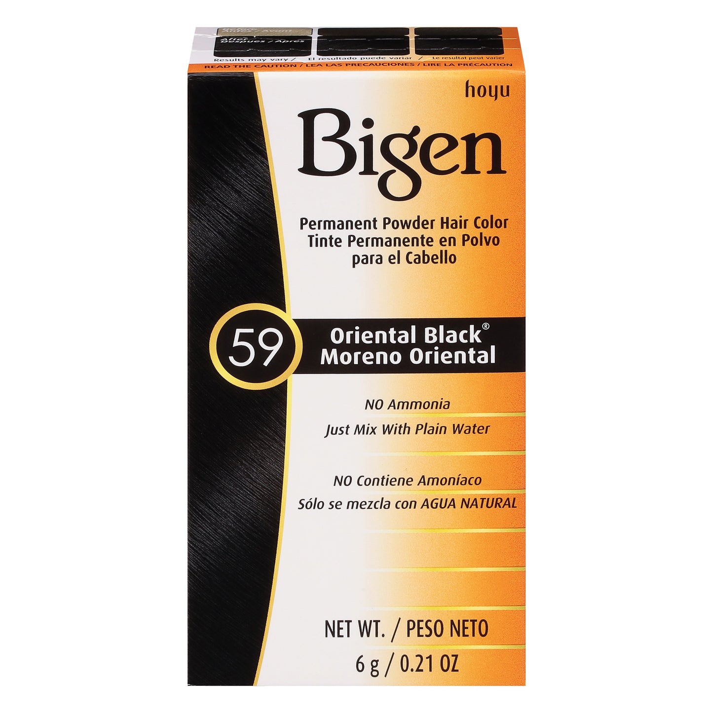Bigen Permanent Powder Hair Color - 59 Oriental Black