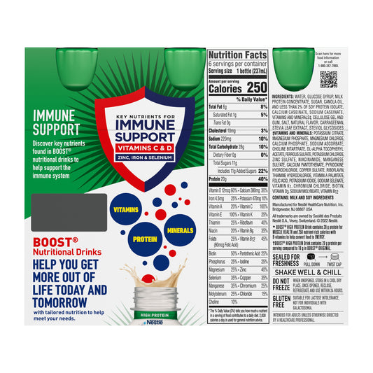 BOOST High Protein Nutritional Drink - Very Vanilla, 6 pk