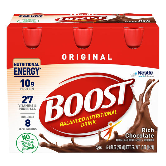 BOOST Original Complete Nutritional Drink 6 pk Rich Chocolate